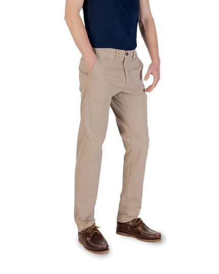 Borghese Beige Cotton Skinny Pants