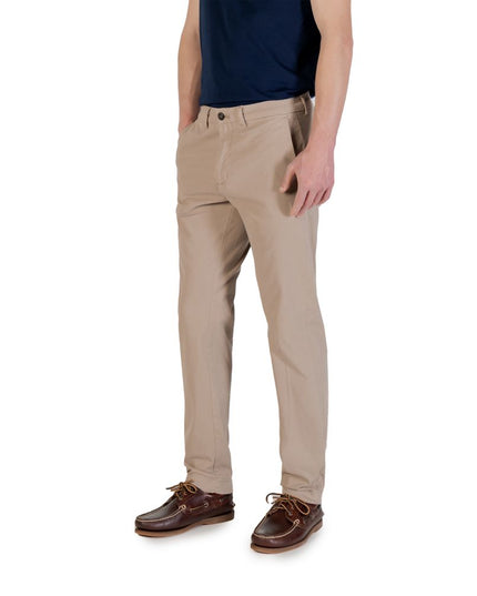 Borghese Beige Cotton Skinny Pants