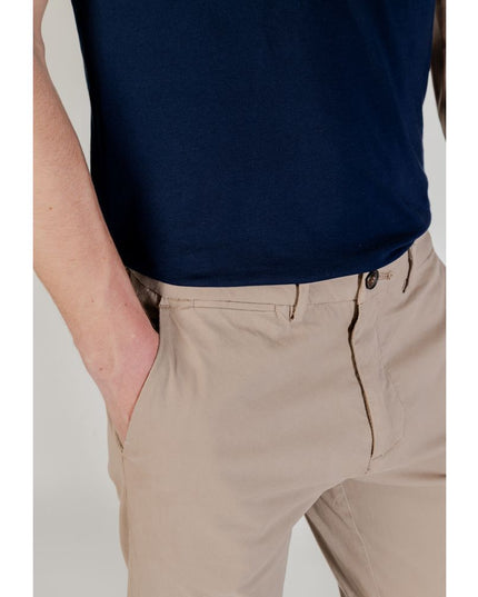 Borghese Beige Cotton Skinny Pants