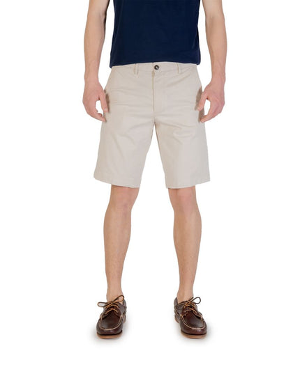 Borghese Bicolor Cotton Bermuda Shorts
