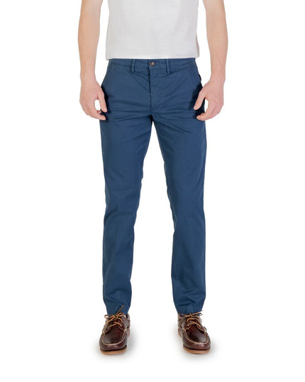 Borghese Blue Cotton Skinny Pants