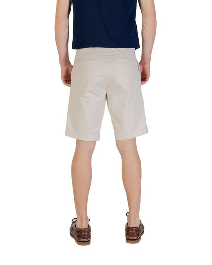 Borghese Bicolor Cotton Bermuda Shorts