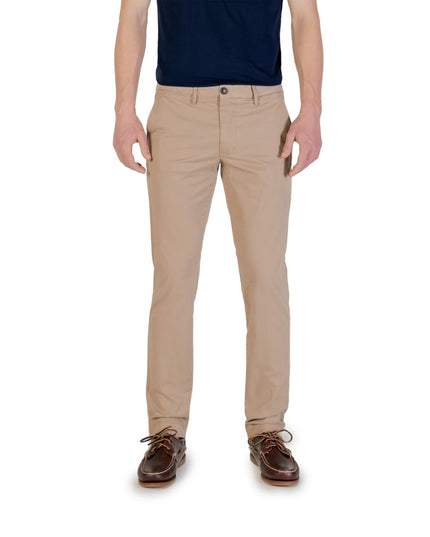 Borghese Beige Cotton Skinny Pants
