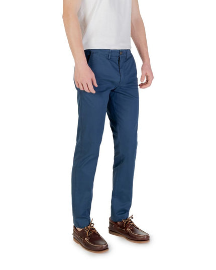 Borghese Blue Cotton Skinny Pants