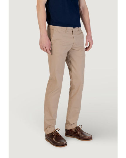Borghese Beige Cotton Skinny Pants