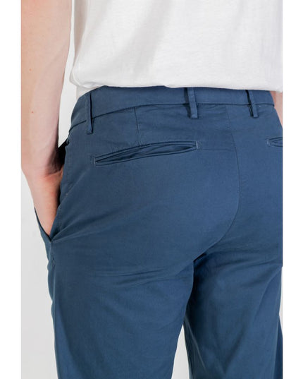 Borghese Blue Cotton Skinny Pants