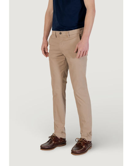 Borghese Beige Cotton Skinny Pants