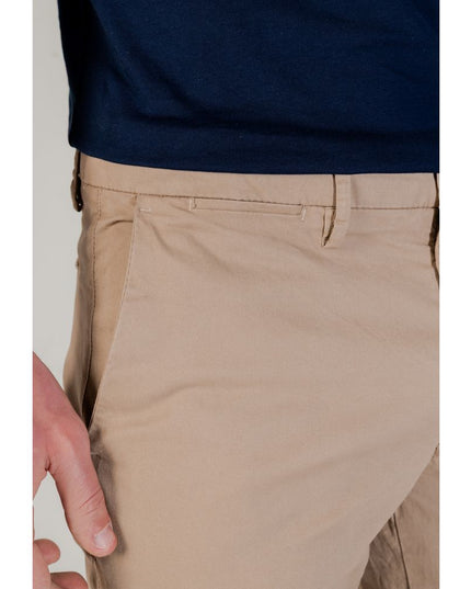 Borghese Beige Cotton Skinny Pants