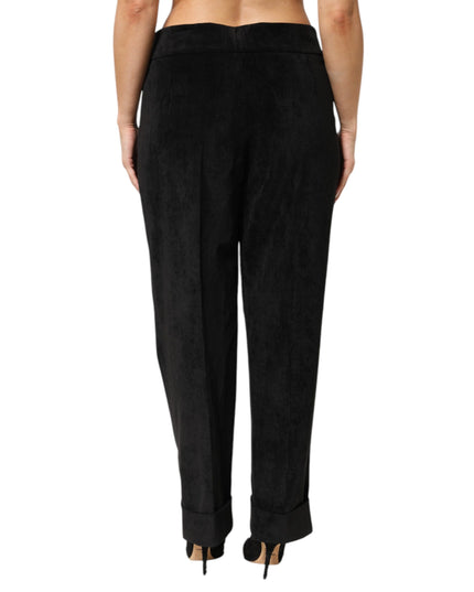 BENCIVENGA Black High Waist Straight Dress Trouser Pants