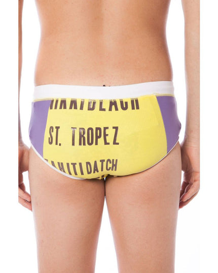 Datch Giallo Poliammide Men Swim Brief