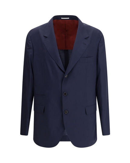 Brunello Cucinelli Blue Wool Blazer