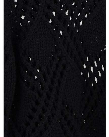 Jil Sander Black Fleece Wool Sweatshirt