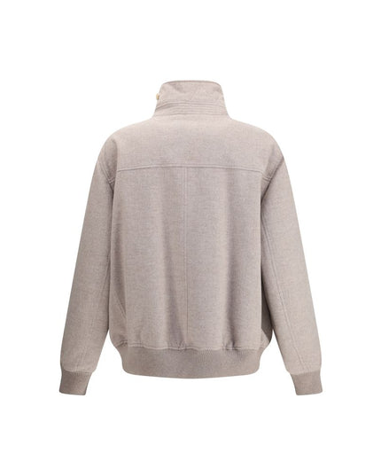 Brunello Cucinelli Beige Cashmere Bomber
