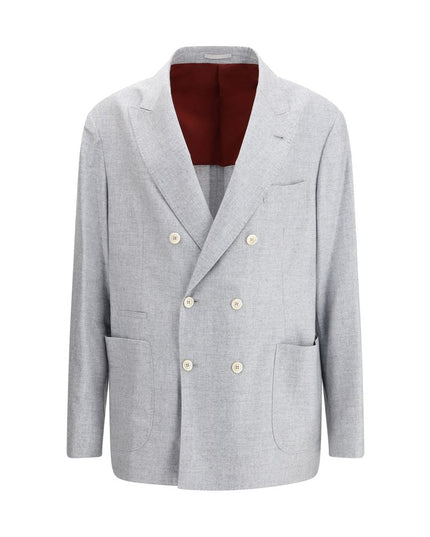 Brunello Cucinelli Gray Wool Blazer