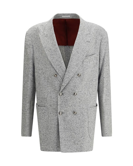 Brunello Cucinelli Gray Wool Blazer
