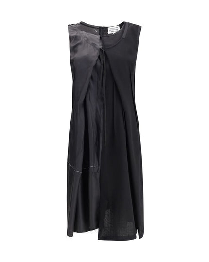 Margiela Black Acetate Casual Dress