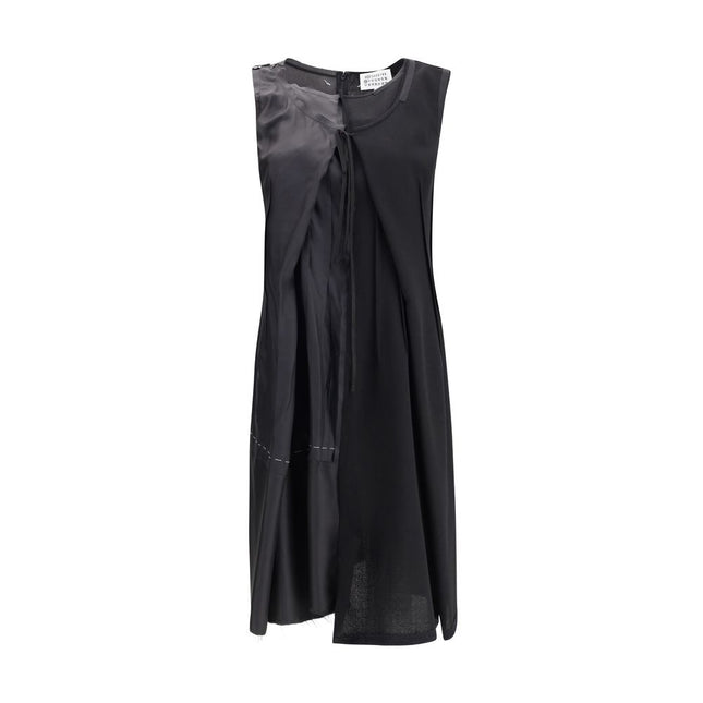 Margiela Black Acetate Casual Dress