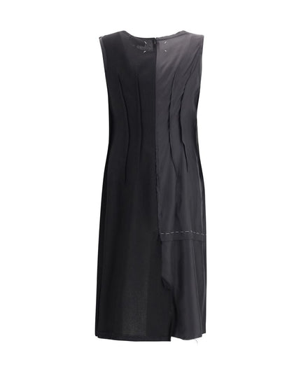 Margiela Black Acetate Casual Dress