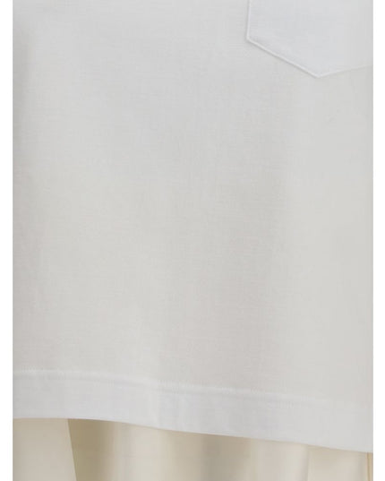 Sacai White Cotton T-Shirt