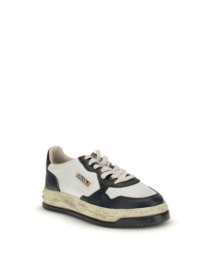 Autry Cream Leather Athletic Sneakers