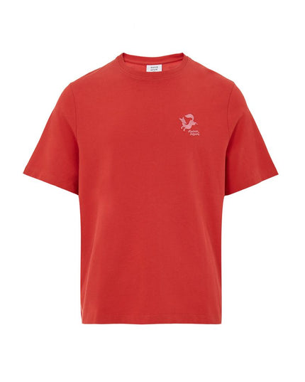 Maison Kitsuné Red Cotton T-Shirt