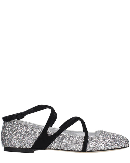 Jimmy Choo Gray Plastic Ballet Flats