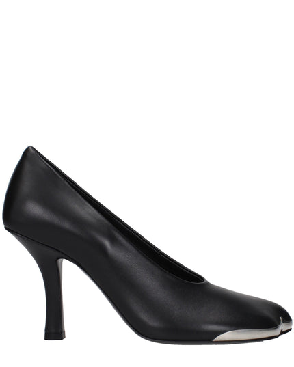 Burberry Black Leather High Heel Pumps