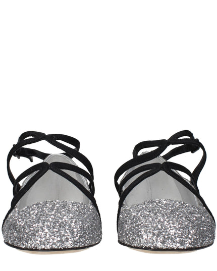 Jimmy Choo Gray Plastic Ballet Flats