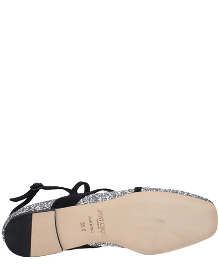 Jimmy Choo Gray Plastic Ballet Flats