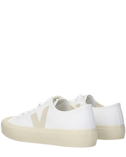 Veja White Fabric Low Top Sneakers