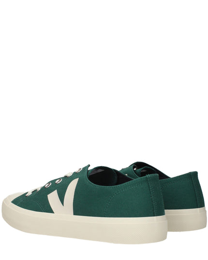 Veja Green Fabric Low Top Sneakers