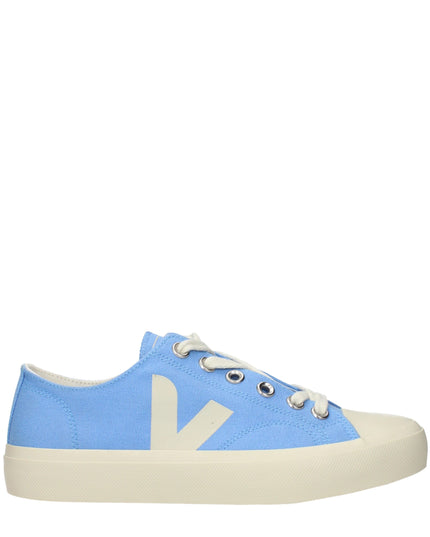 Veja Light Blue Fabric Low Top Sneakers