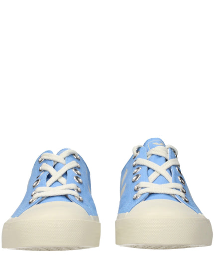Veja Light Blue Fabric Low Top Sneakers