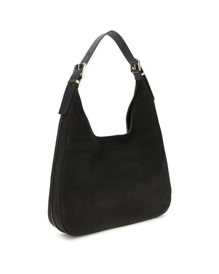Michael Kors Black Calf Leather Bos Taurus Shoulder Bag