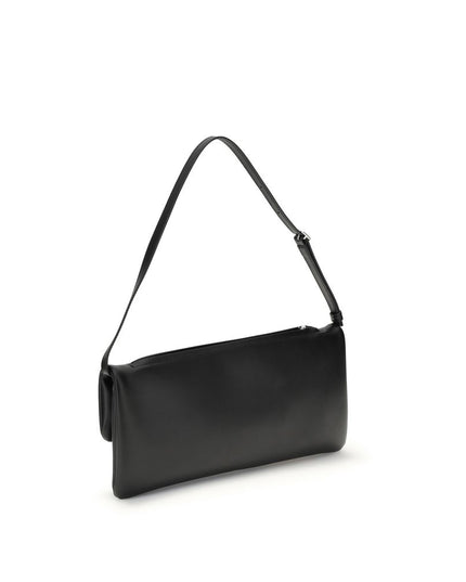 Courrèges Black Calf Leather Bos Taurus Shoulder Bag