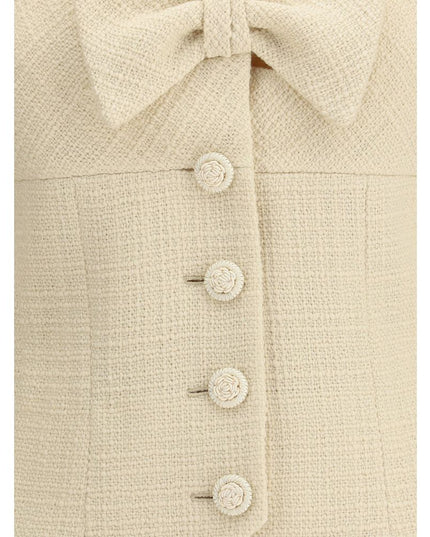 Valentino Cream Fleece Wool Coat