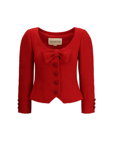 Valentino Red Fleece Wool Clothing