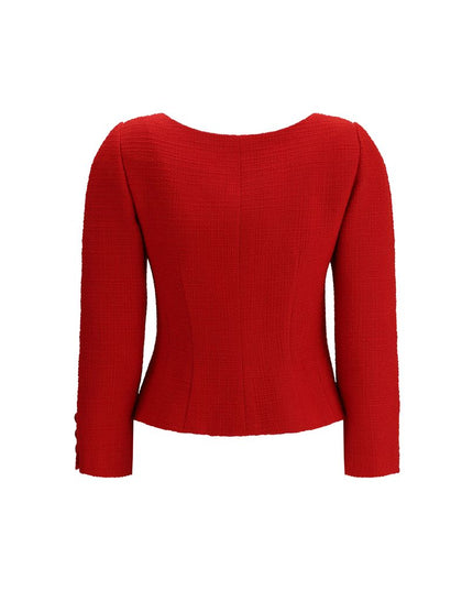 Valentino Red Fleece Wool Clothing