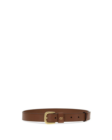 Valentino Garavani Brown Leather Regular Belt