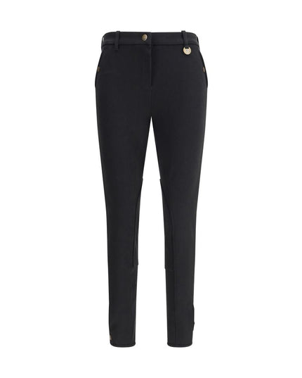 Burberry Black Cotton Casual Pants