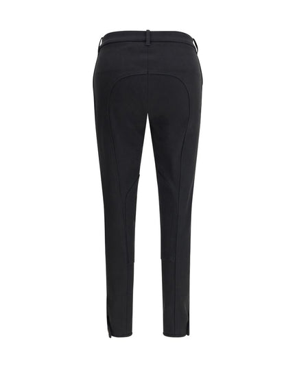 Burberry Black Cotton Casual Pants