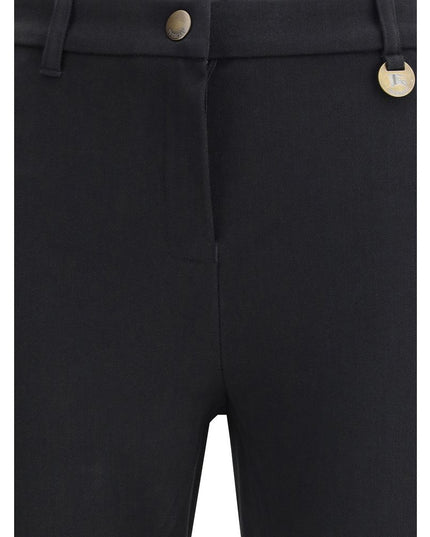Burberry Black Cotton Casual Pants