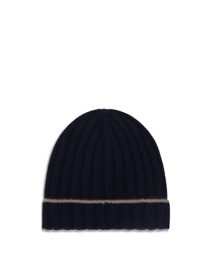 Brunello Cucinelli Blue Cashmere Beanie