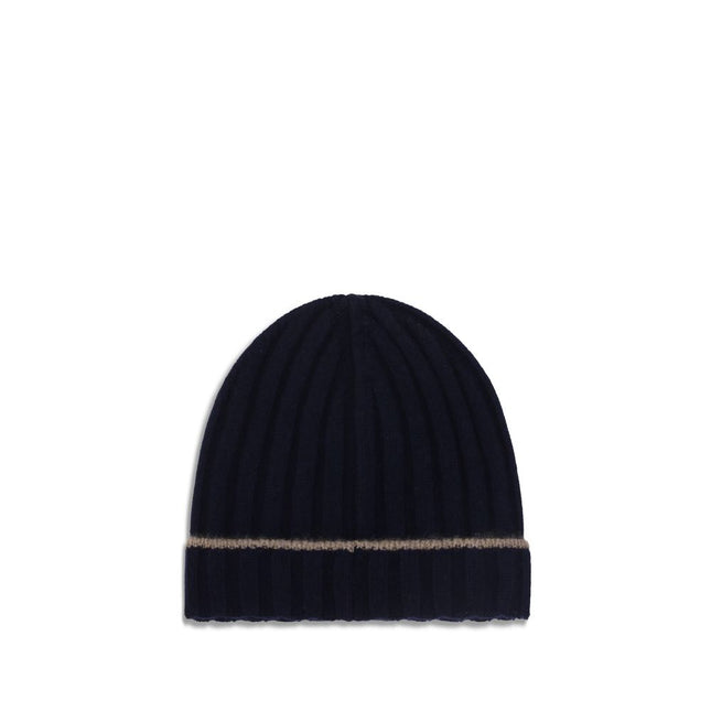 Brunello Cucinelli Blue Cashmere Beanie