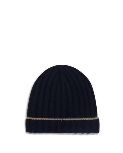 Brunello Cucinelli Blue Cashmere Beanie
