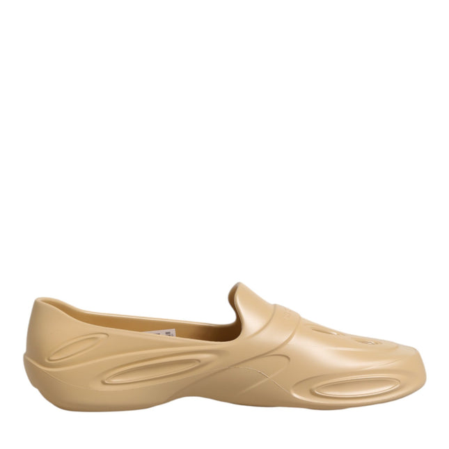 Dolce & Gabbana Beige Rubber Slides Low Top Sneakers Shoes