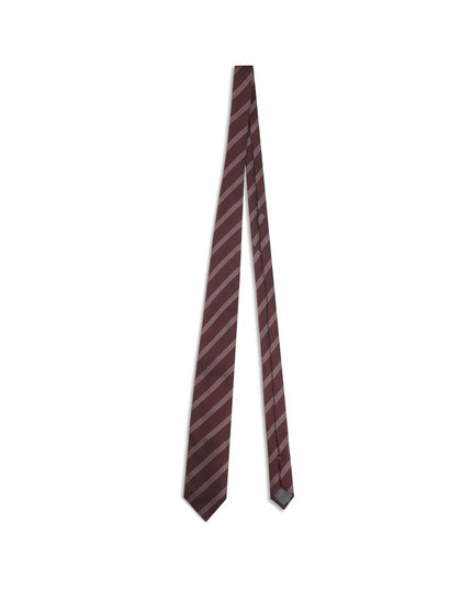 Brunello Cucinelli Red Silk Tie