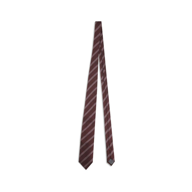 Brunello Cucinelli Red Silk Tie