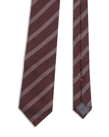 Brunello Cucinelli Red Silk Tie