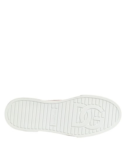 Dolce & Gabbana Multicolor Cotton High Top Men Sneakers Shoes